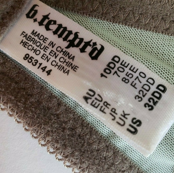 B.temp'd Lace Underwire Bra 32DD - Picture 10 of 10